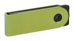 Niewielki pendrive z obracaną obudową SLIM - zielony
